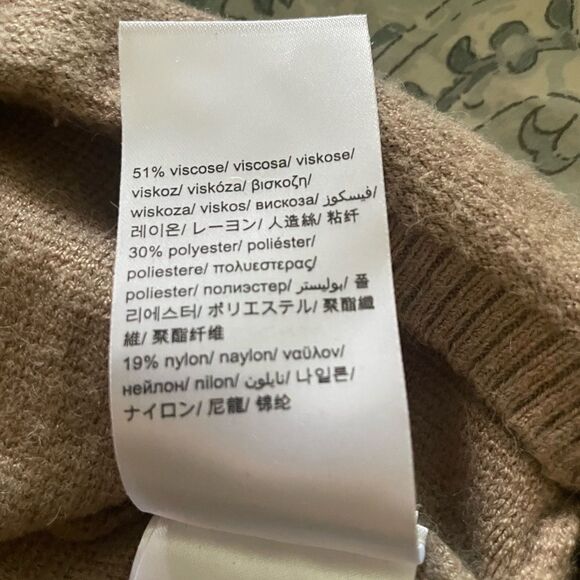 Women’s Calvin Klein Brown Turtleneck Sweater Size Small - Picture 5 of 5